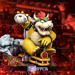 Bowser Mario Kart 150mm STL Files
