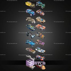 Carnage Car and Weapons Car Wars Campaign STL Miniatures