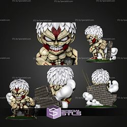 Chibi Armored Titan Wall STL Files