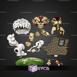 Chibi Armored Titan Wall STL Files