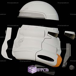 Cosplay STL Files Airborne Clone Trooper Helmet V2