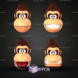 Cosplay STL Files Donkey Kong Mask