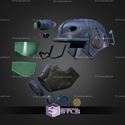 Cosplay STL Files Fallout Marine Helmet