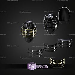 Cosplay STL Files Gold Zeo Ranger Helmet