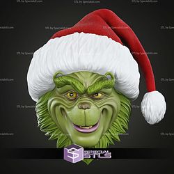 Cosplay STL Files Grinch Mask