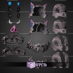 Cosplay STL Files Inosuke Helmet