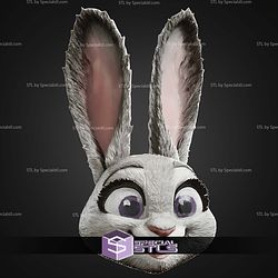 Cosplay STL Files Judy Hopps Mask