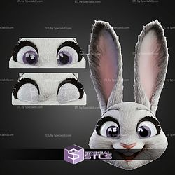 Cosplay STL Files Judy Hopps Mask