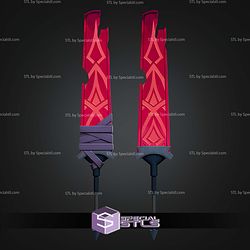 Cosplay STL Files Malevola Dispatch Sword