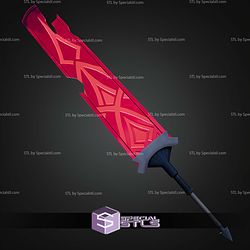 Cosplay STL Files Malevola Dispatch Sword