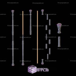 Cosplay STL Files Marvel Rivals Gambit Staff