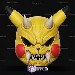 Cosplay STL Files Pikachu Menpo Mask