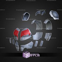 Cosplay STL Files Red Hood Comic Armor