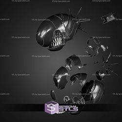 Cosplay STL Files Reze Arc Bomb Girl Helmet