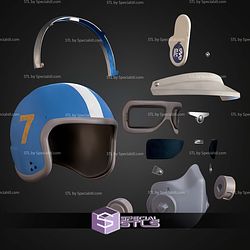 Cosplay STL Files Ryder Helmet Arc Raider