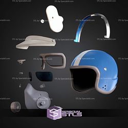 Cosplay STL Files Ryder Helmet Arc Raider