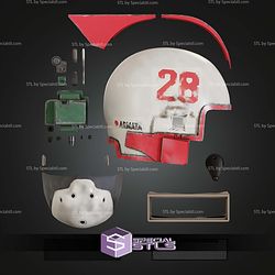 Cosplay STL Files Sforza Helmet Arc Raider