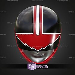 Cosplay STL Files Time Force Quantum Red Ranger Helmet