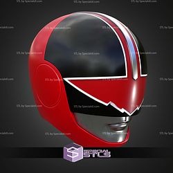 Cosplay STL Files Time Force Quantum Red Ranger Helmet