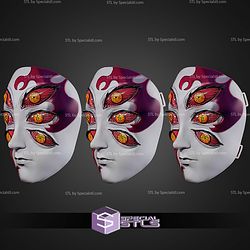 Cosplay STL Files Upper Moon 1 Mask