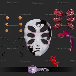 Cosplay STL Files Upper Moon 1 Mask