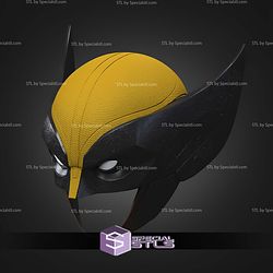 Cosplay STL Files Wolverine Brown Suit Helmet