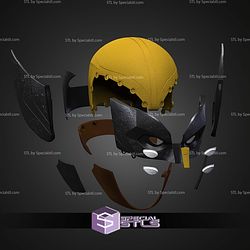 Cosplay STL Files Wolverine Brown Suit Helmet
