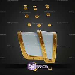 Cosplay STL Files Zoey Shoulder Armor