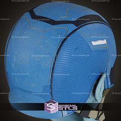 Cosplay STL Files Zombie Captain America Helmet