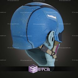 Cosplay STL Files Zombie Captain America Helmet