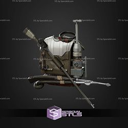 Custom 1-12 Figure STL Kenobi Backpack