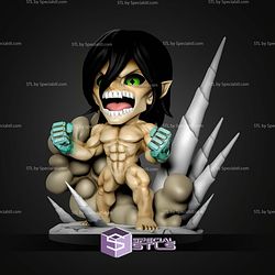 Eren Titan Angry Chibi STL Files