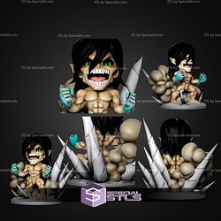 Eren Titan Angry Chibi STL Files