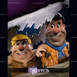 Flintstones Fred and Barney STL Files
