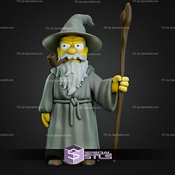 Granpa Simpson Gandalf Mashup STL Files
