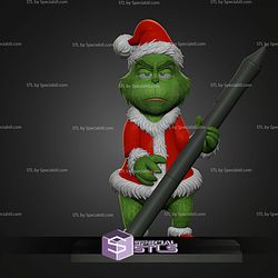 Grinch Pen Holder STL Files