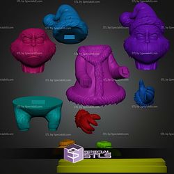 Grinch Pen Holder STL Files