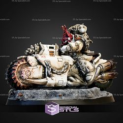 HellTearer Biker WH40K STL Miniatures
