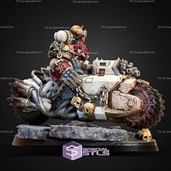HellTearer Biker WH40K STL Miniatures