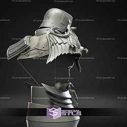 Judge Dredd with Enemy Head Bust STL Files