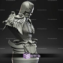 Judge Dredd with Enemy Head Bust STL Files