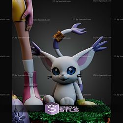 Kari and Tailmon 195mm STL Files