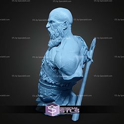 Kratos Sparta Screaming Bust STL Files