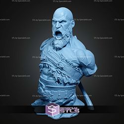 Kratos Sparta Screaming Bust STL Files