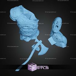 Kratos Sparta Screaming Bust STL Files