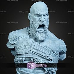 Kratos Sparta Screaming Bust STL Files
