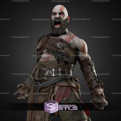 Kratos Sparta Screaming STL Files
