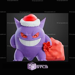Life Size Christmas Gengar STL Files