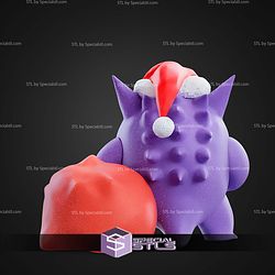 Life Size Christmas Gengar STL Files