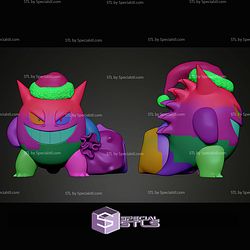 Life Size Christmas Gengar STL Files